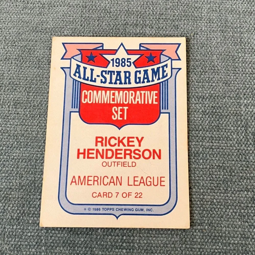 1986 Topps New York Yankees Baseball Card Trading Card